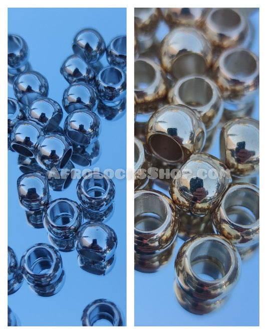 Lot de jolies perles pour dreadlocks couleur argenté ou doré spéciales cheveux-SQ7555219