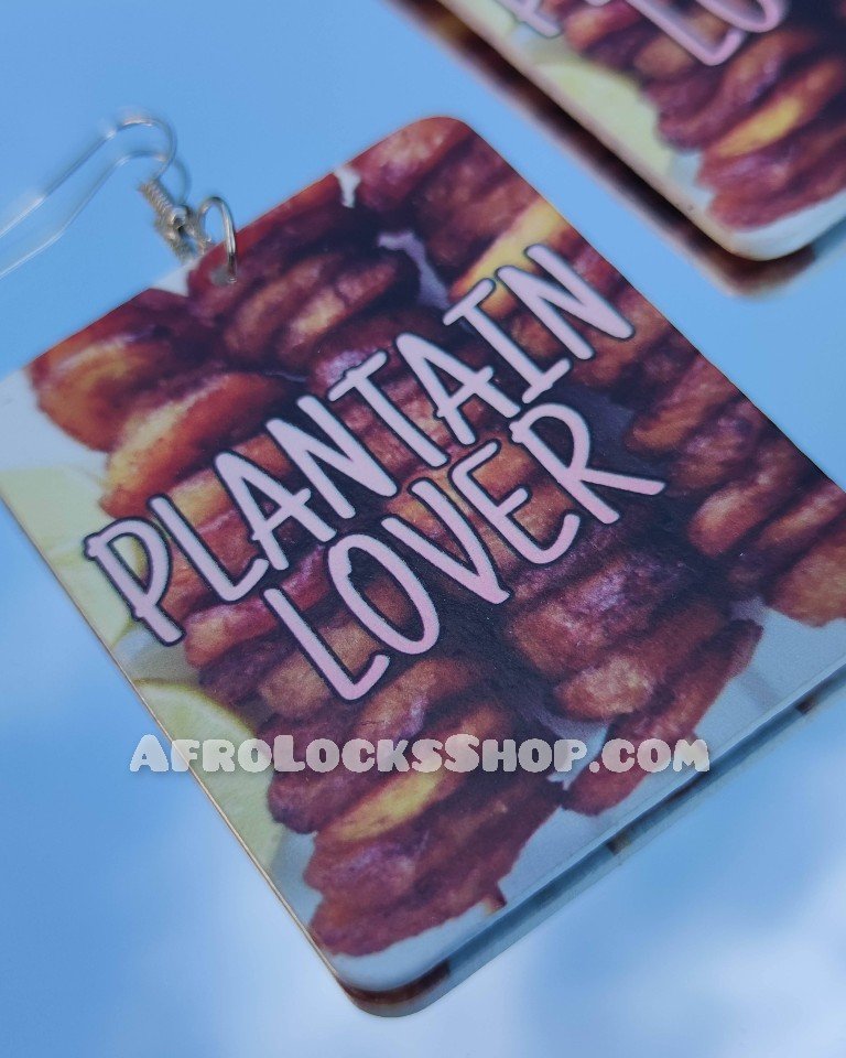 Boucles d'oreilles humoristiques plantain lover