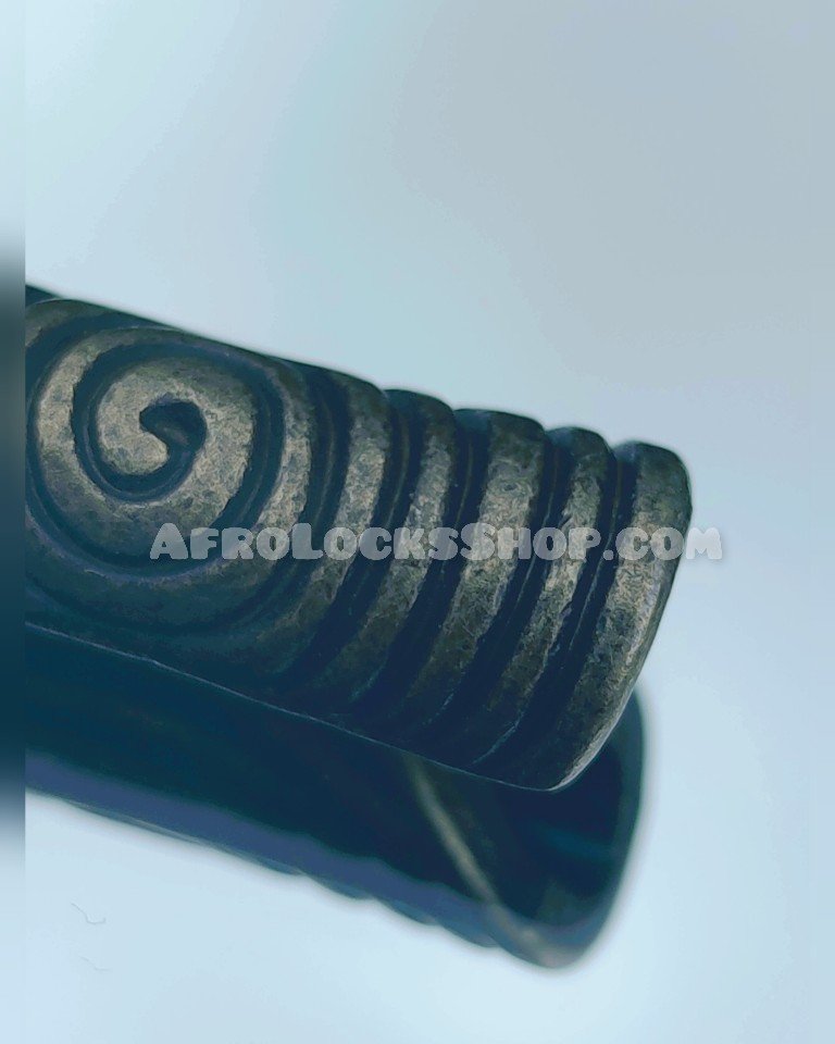 Anneaux dreads barbe viking runes couleur bronze