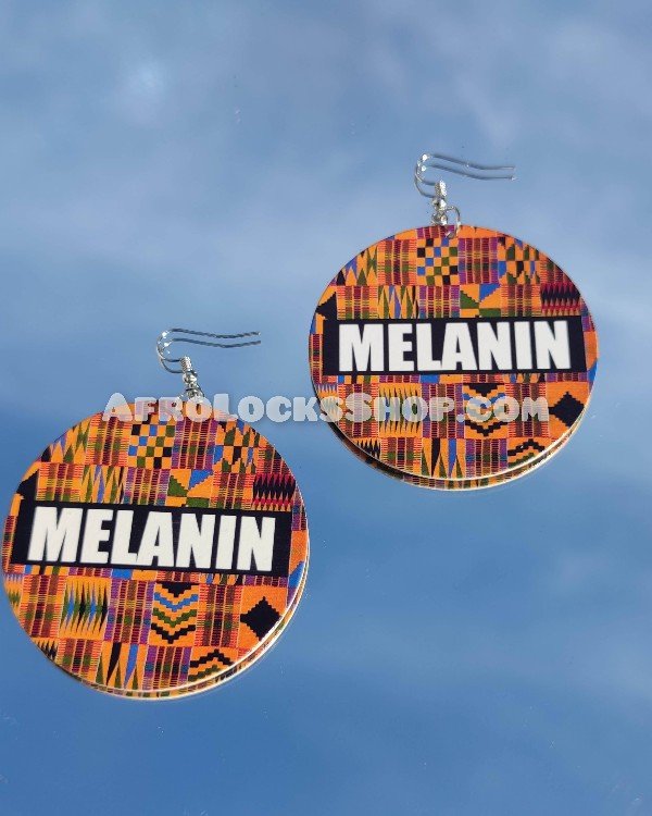 Boucles d'oreilles Melanin j'aime ma peau