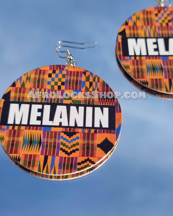 Boucles d'oreilles Melanin j'aime ma peau