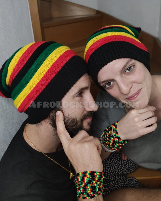 Bonnet rasta jamaïque couleurs reggae