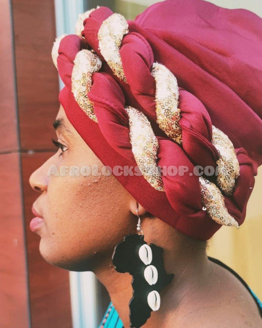 Chapeau type asooke gele couvre-chef africain yoruba-SQ7130841