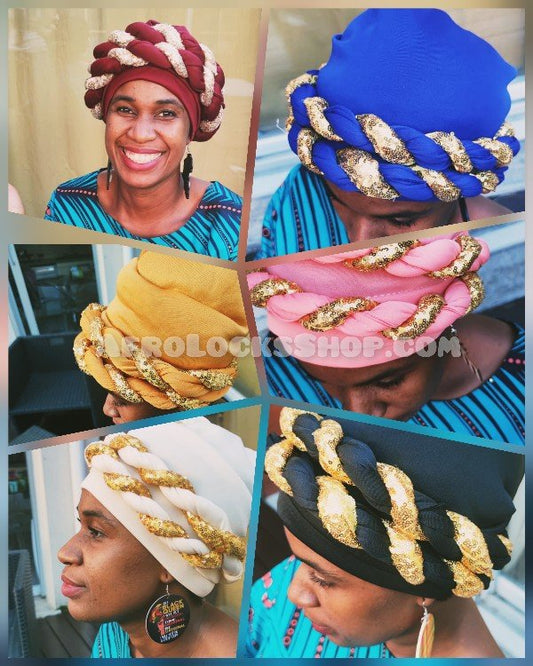 Chapeau type asooke gele couvre-chef africain yoruba-SQ7130841