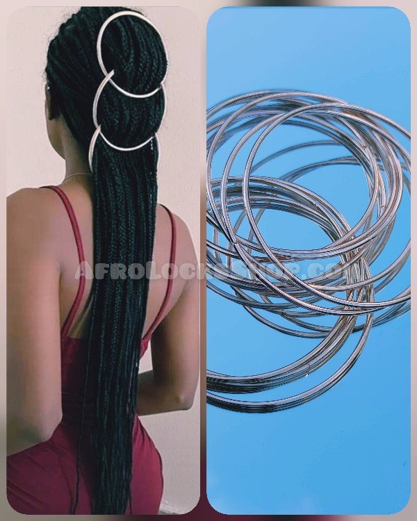 Grands anneaux couleur or décoration cheveux longs-SQ1468494