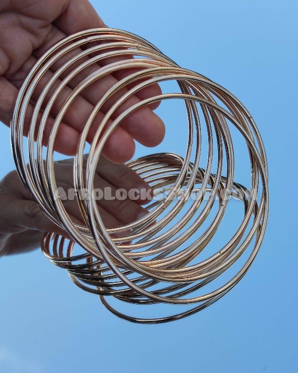 Grands anneaux couleur or décoration cheveux longs-SQ1468494