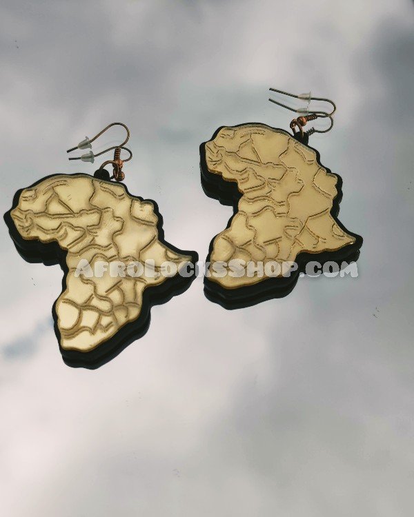 Boucles d'oreilles brillantes Etats Unis d'Afrique