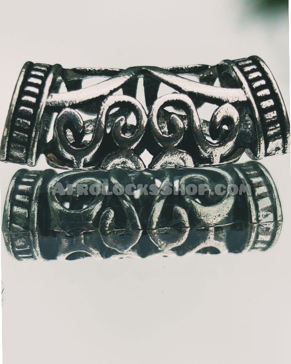 Lot de 2 x bijou tube cheveux et barbe viking