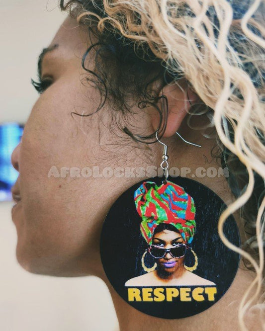 Boucles d'oreilles respect femme au turban