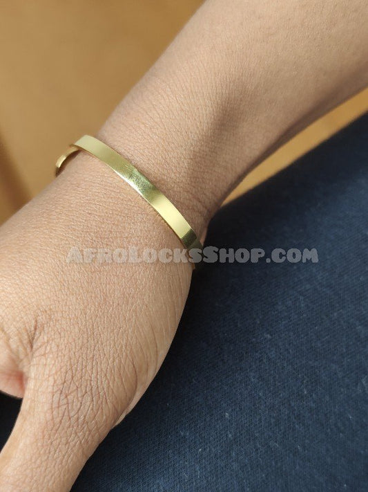 Bracelet acier inoxydable doré croix de Ankh