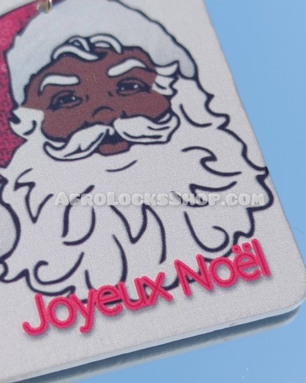 Boucles d'oreilles bijou humour père noël noir