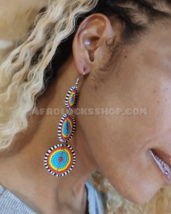 Boucles d'oreilles tribales issues du commerce équitable