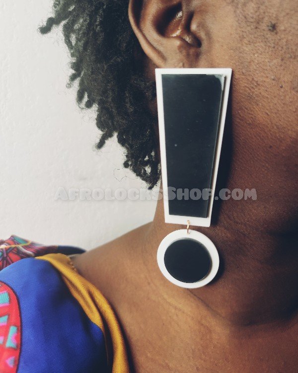 Boucles d'oreilles point d'exclamation kill him with the no