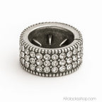 Anneau-bague-locks-argente-strass - Afro Locks Shop