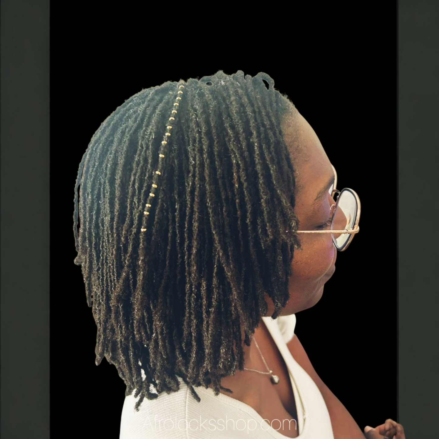 Anneaux premium pour microlocks & Sisterlocks (20 pcs) – inox & dorure épaisse ✨