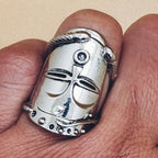 Bague-masque-vaudou-04 - Afro Locks Shop