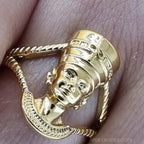 Bague-nefertiti-acier-inox-01 - Afro Locks Shop