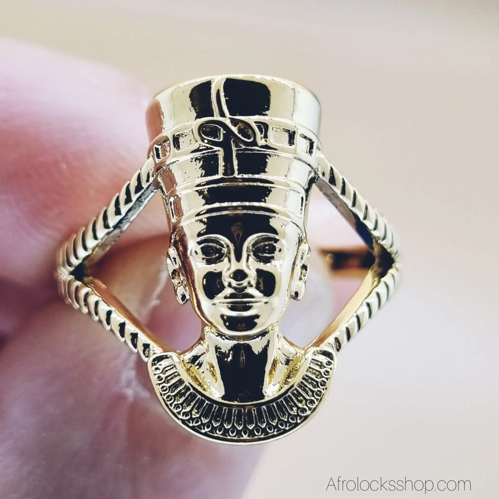 Bague-nefertiti-acier-inox-05 - Afro Locks Shop