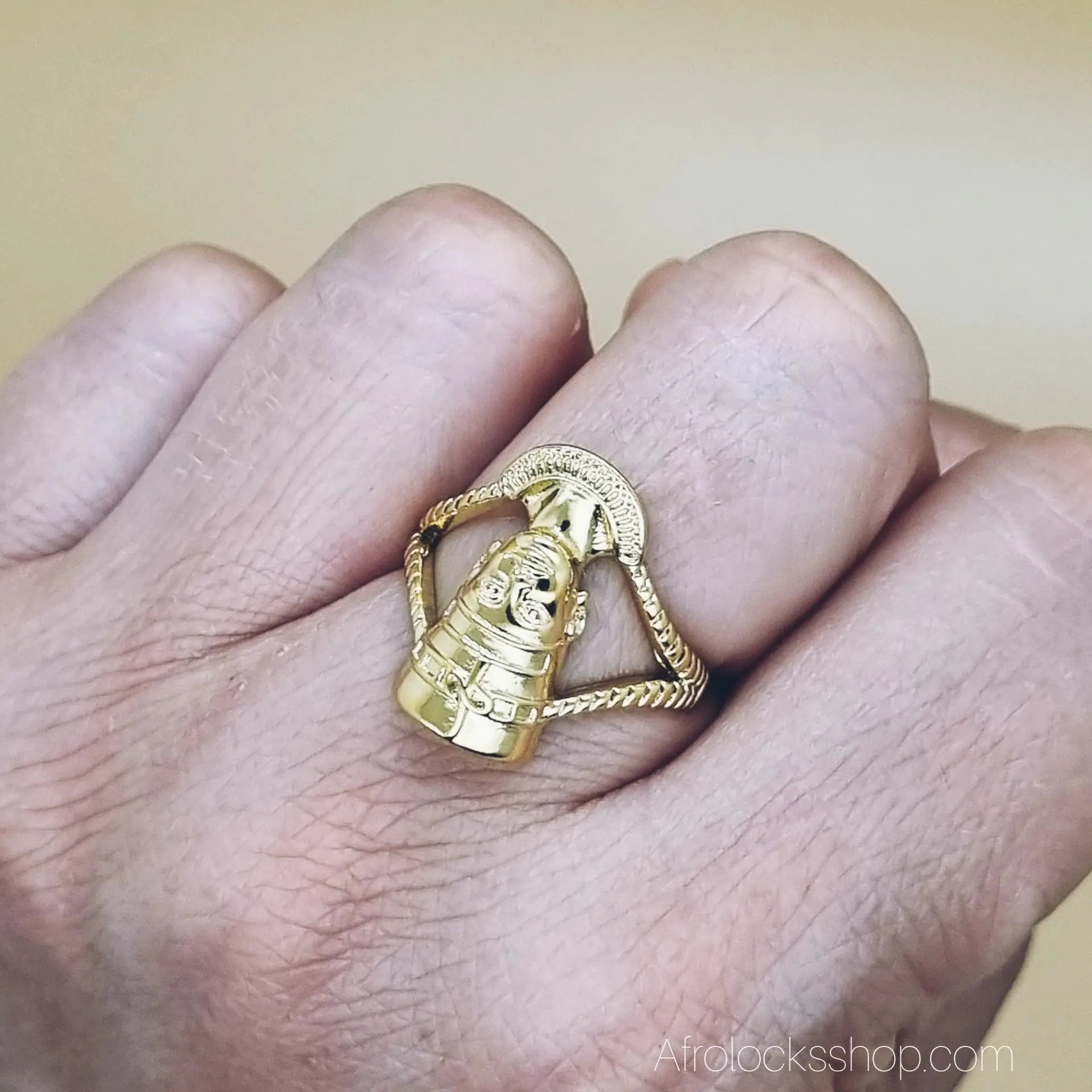Bague-nefertiti-acier-inox-06 - Afro Locks Shop