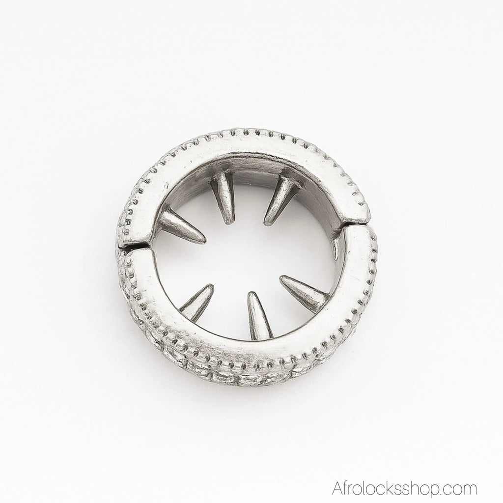 Bijou-cheveux-locks-argent-strass - Afro Locks Shop