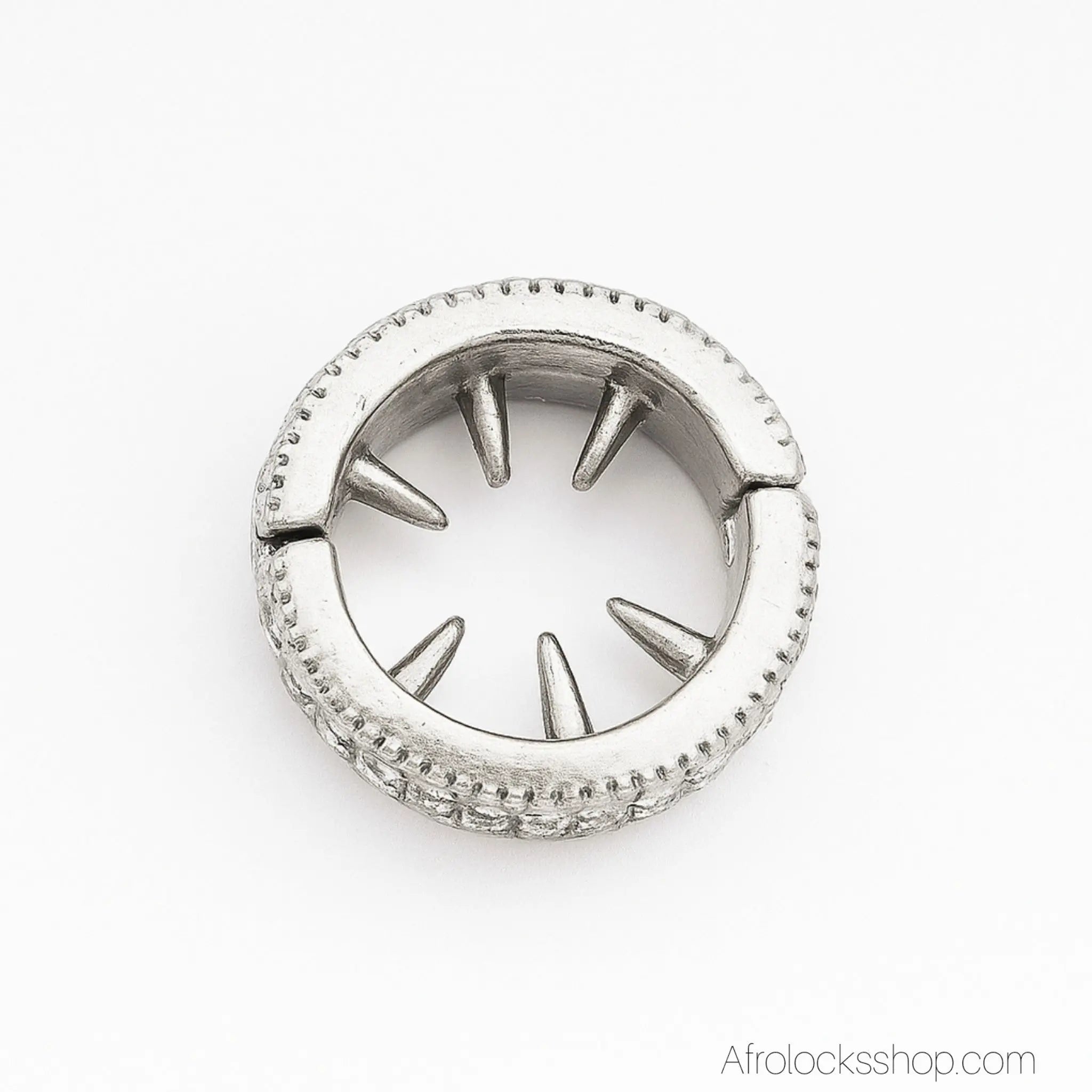 Bijou-cheveux-locks-argent-strass - Afro Locks Shop