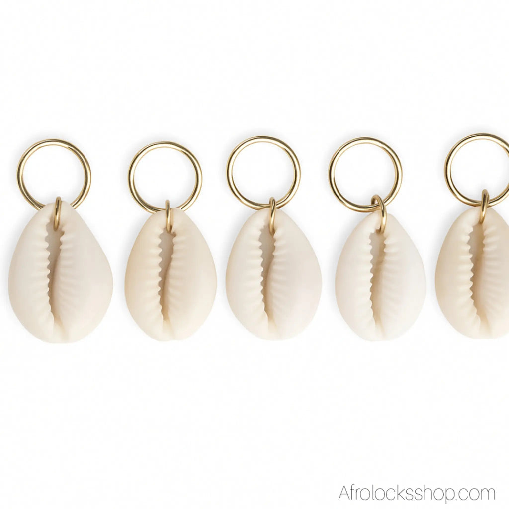 Bijou_anneaux_dores_avec_cauris_locks_tresses_3 - Afro Locks Shop