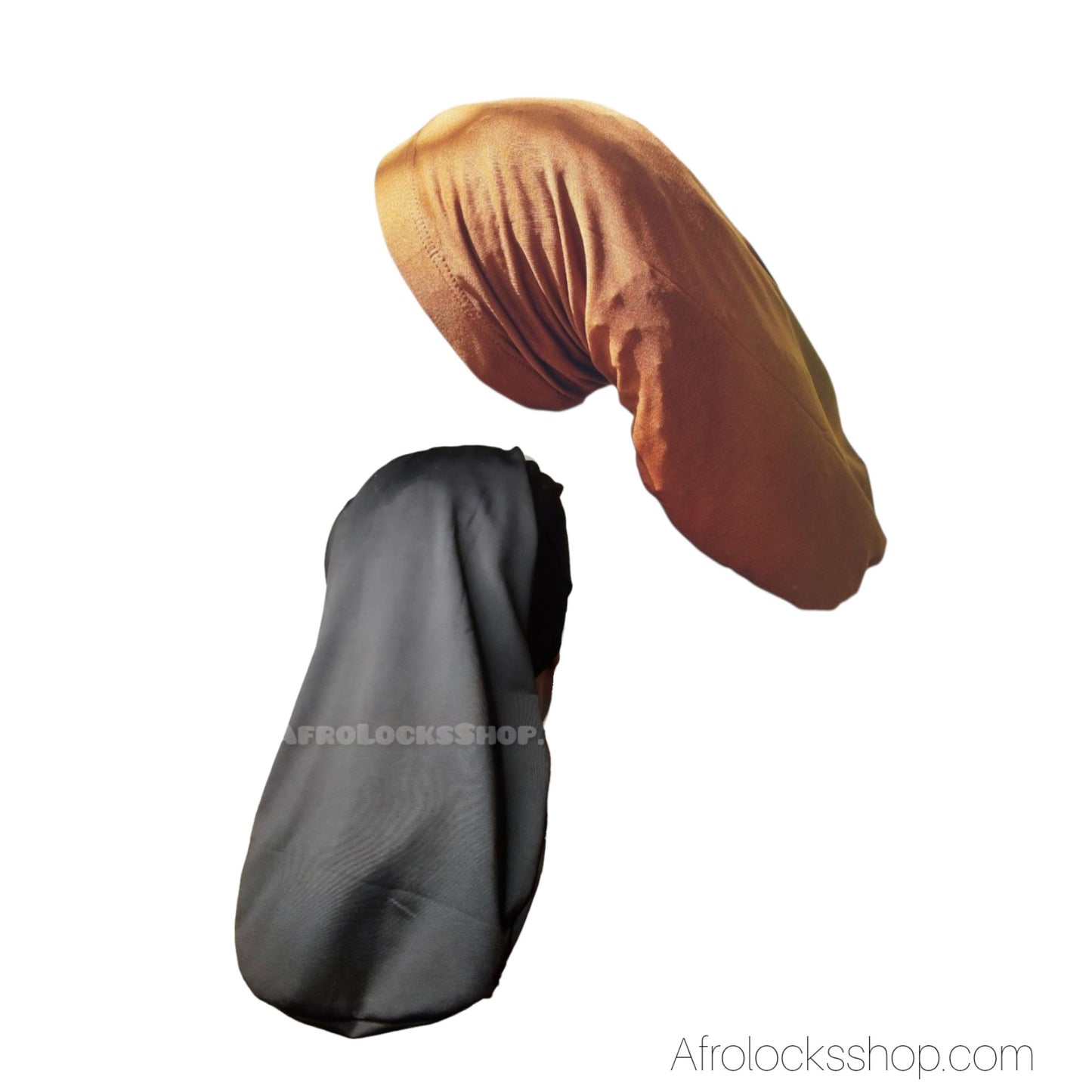 Bonnet long en élasthanne résistant 50 cm – 2 coloris (noir & marron) – spécial locks et tresses