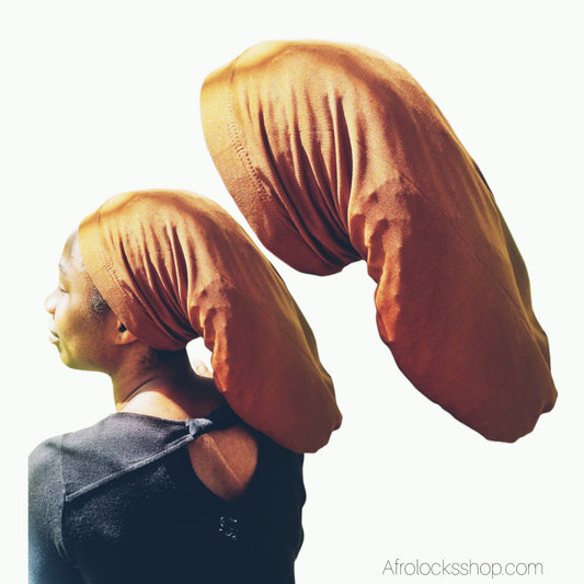 Bonnet long en élasthanne résistant 50 cm – 2 coloris (noir & marron) – spécial locks et tresses