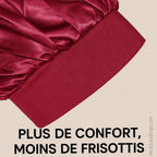 Bonnet-satin-bordeaux-bandeau-locks - Afro Locks Shop