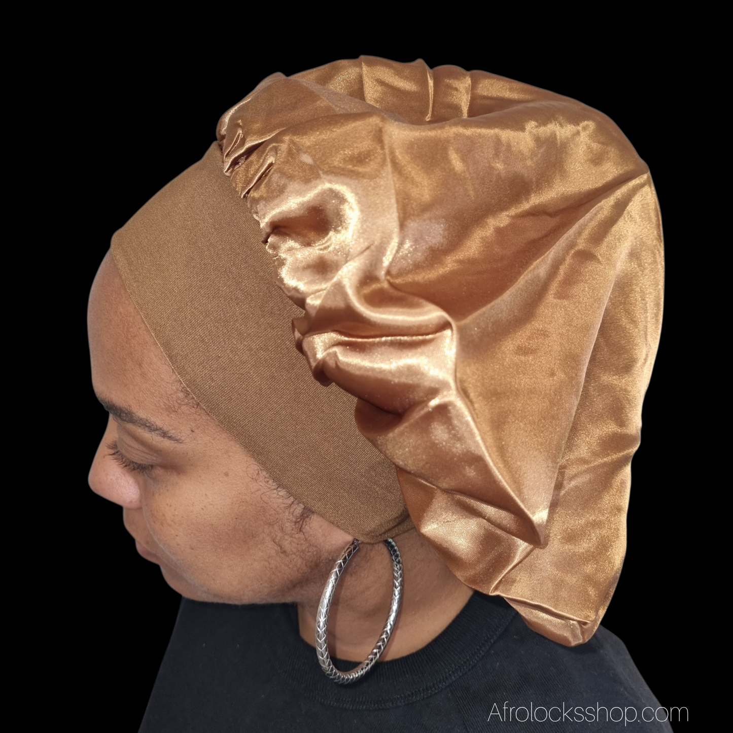 Bonnet en satin premium – large bande élastique (4 coloris)