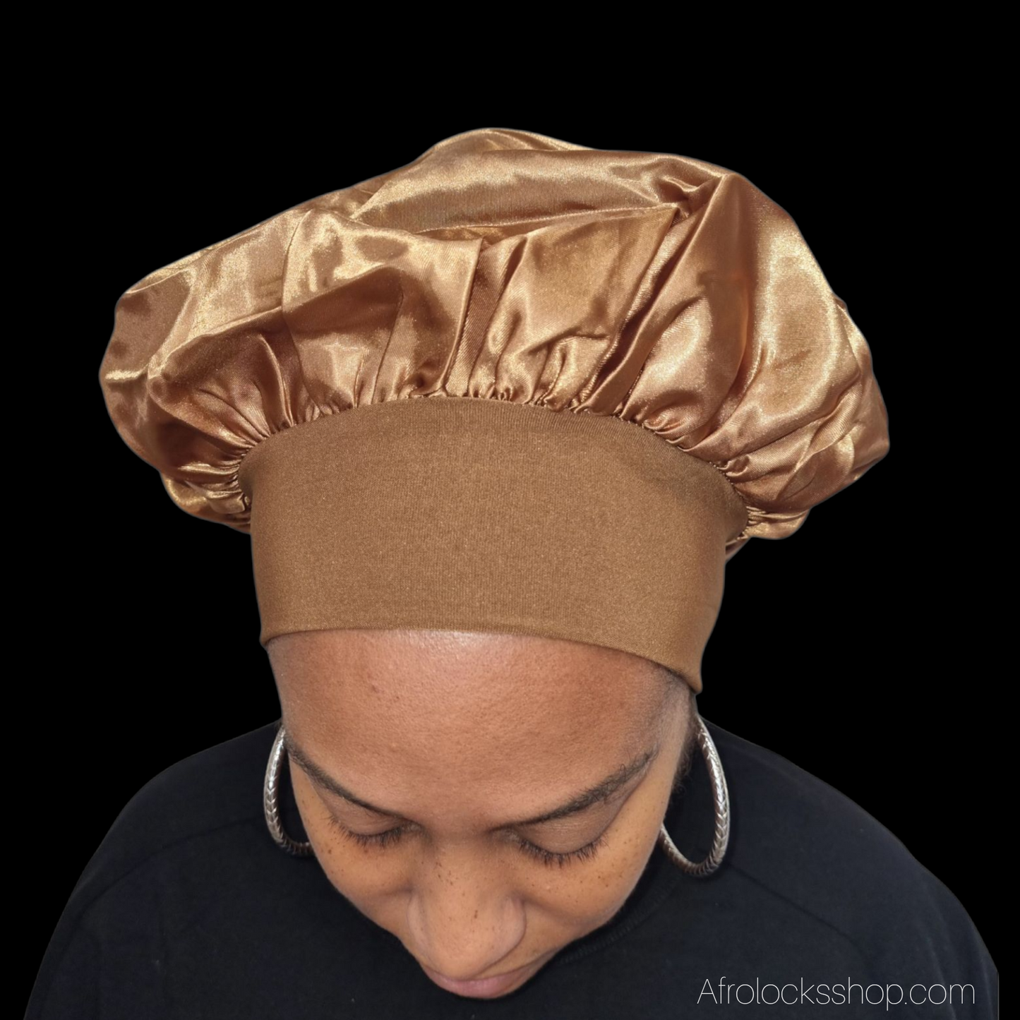 Bonnet en satin premium – large bande élastique (4 coloris)