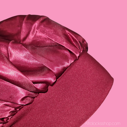 Bonnet en satin premium – large bande élastique (4 coloris)
