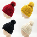 Bonnet_Hiver_Satin_Protect_Extensible_Sp_cial_Volume_Doublure_Anti-Frisottis_avec_pompon - Afro Locks Shop