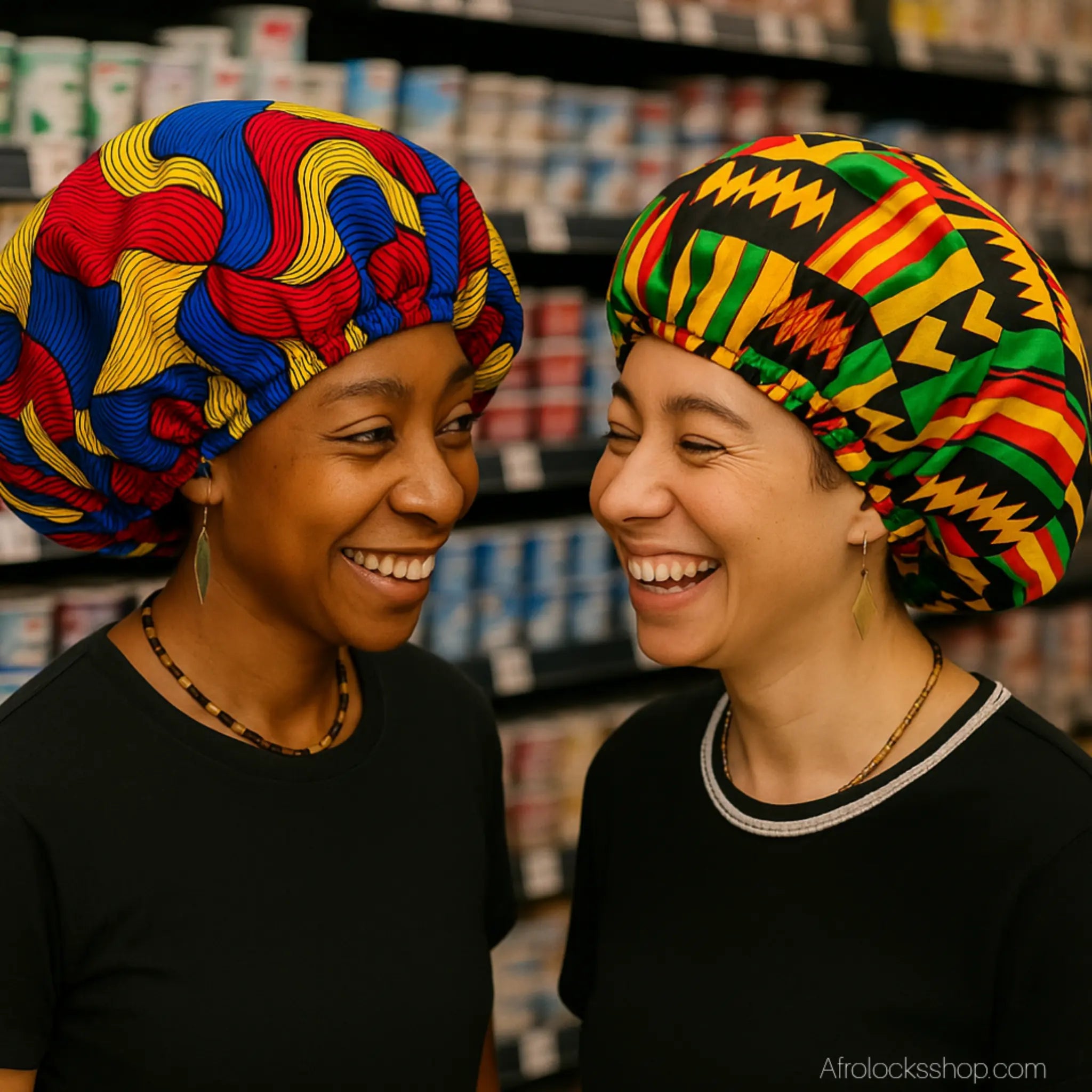 Bonnet_africain_wax_epais_doublure_satin_1 - Afro Locks Shop