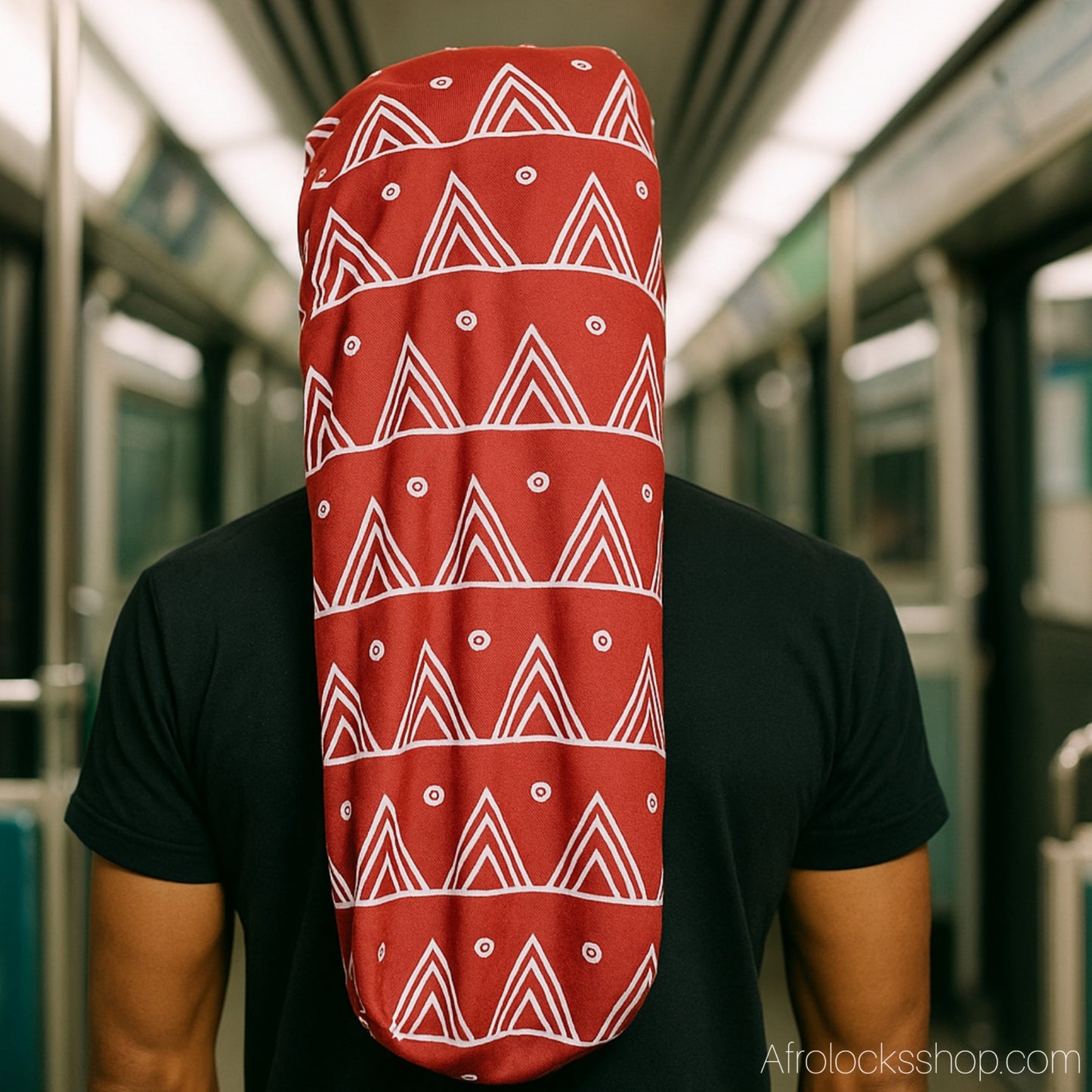 Bonnet tube extensible imprimé wax – 70 cm ou 100 cm – spécial locks & tresses longues 🌙✨