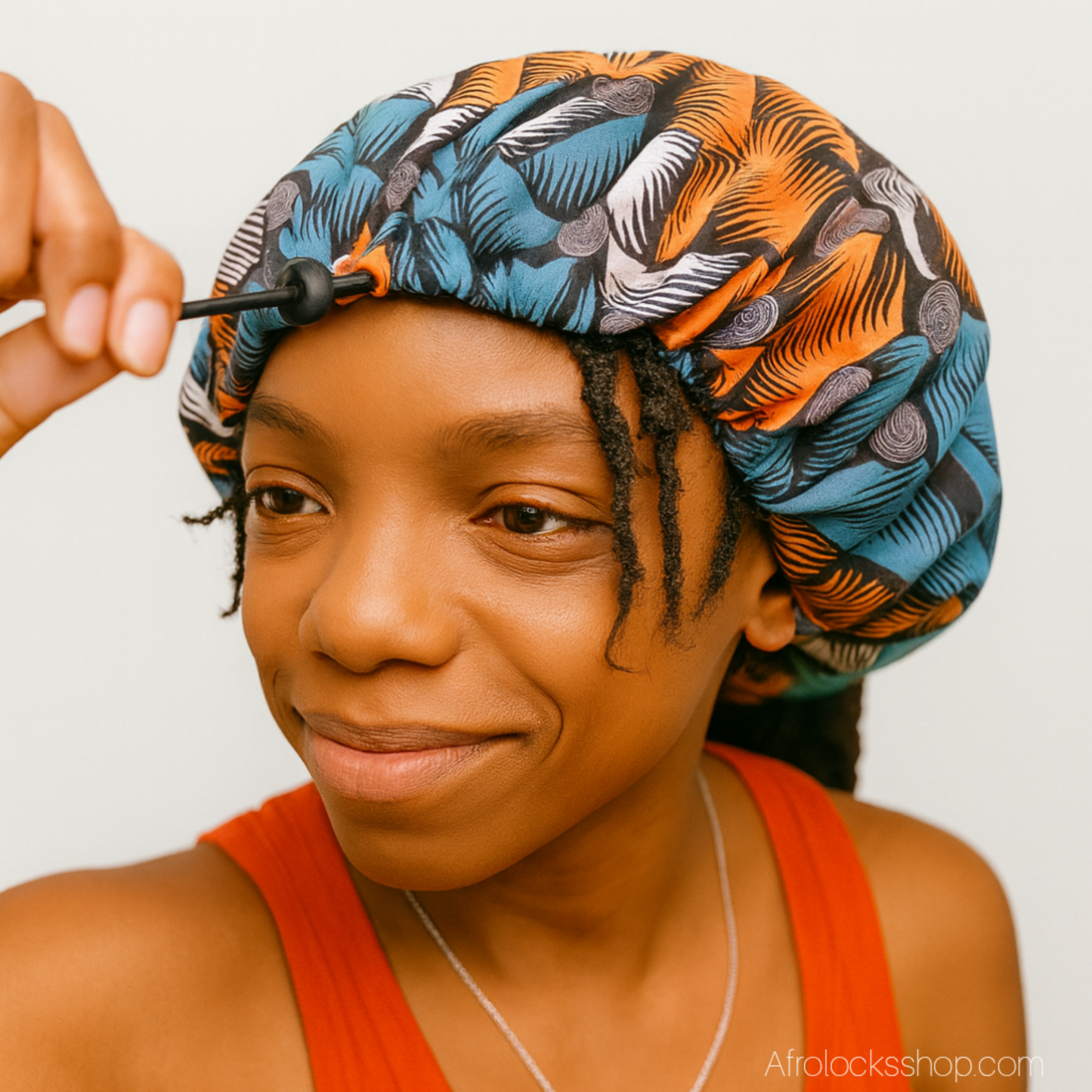 Bonnet enfant wax bleu doublé satin – réglable (0–8 ans) 🎈