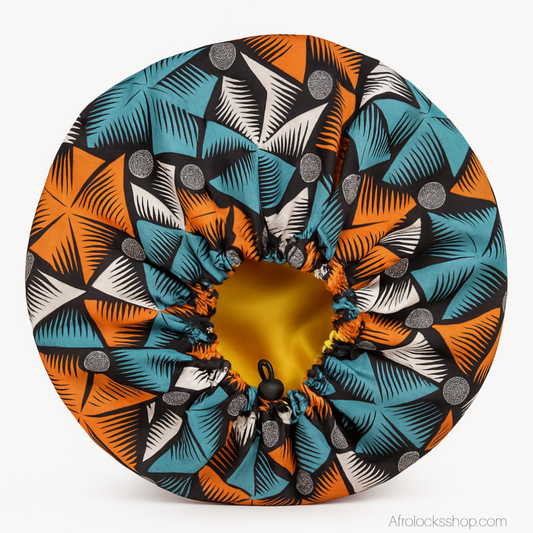 Bonnet enfant wax bleu doublé satin – réglable (0–8 ans) 🎈