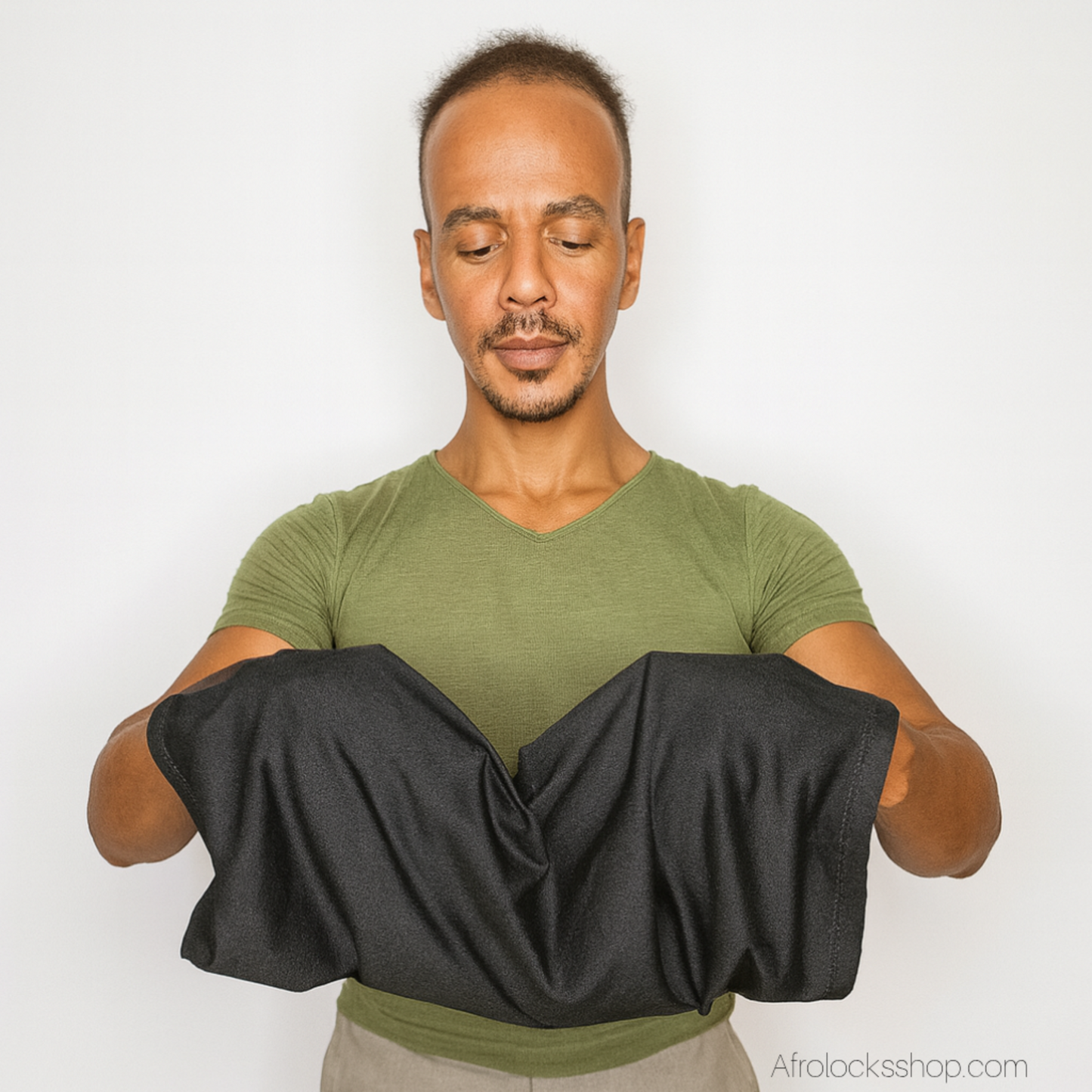 Bonnet locks ouvert 2 côtés – multiposition – stretch (noir/vert) 🖤💚