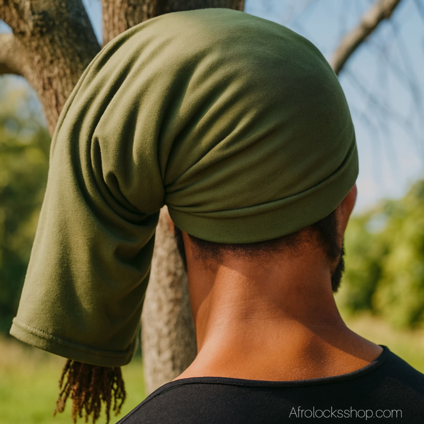 Bonnet locks ouvert 2 côtés – multiposition – stretch (noir/vert) 🖤💚