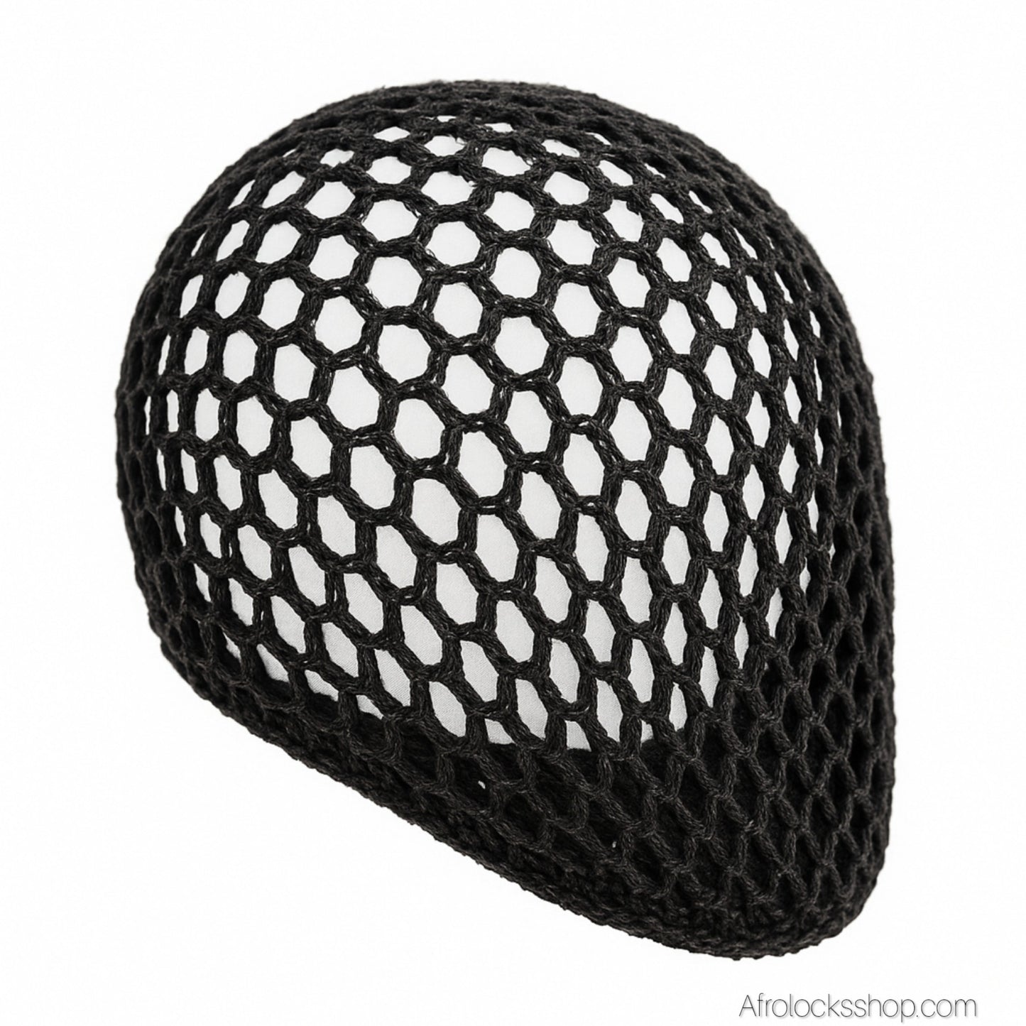 Bonnet résille en crochet – respirant & léger (30 g) – 4 couleurs – idéal nuit & maintien en journée