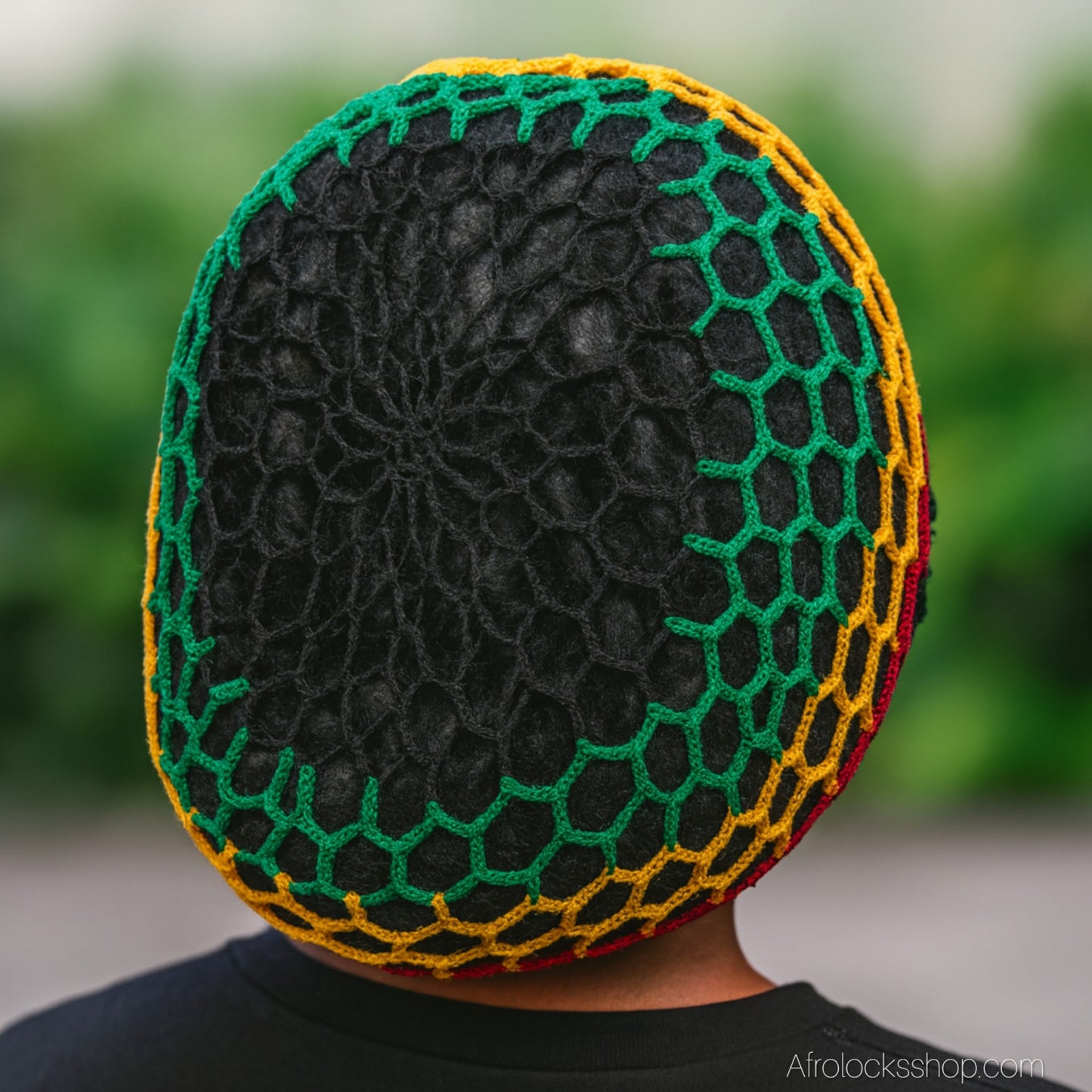 Bonnet résille en crochet – respirant & léger (30 g) – 4 couleurs – idéal nuit & maintien en journée