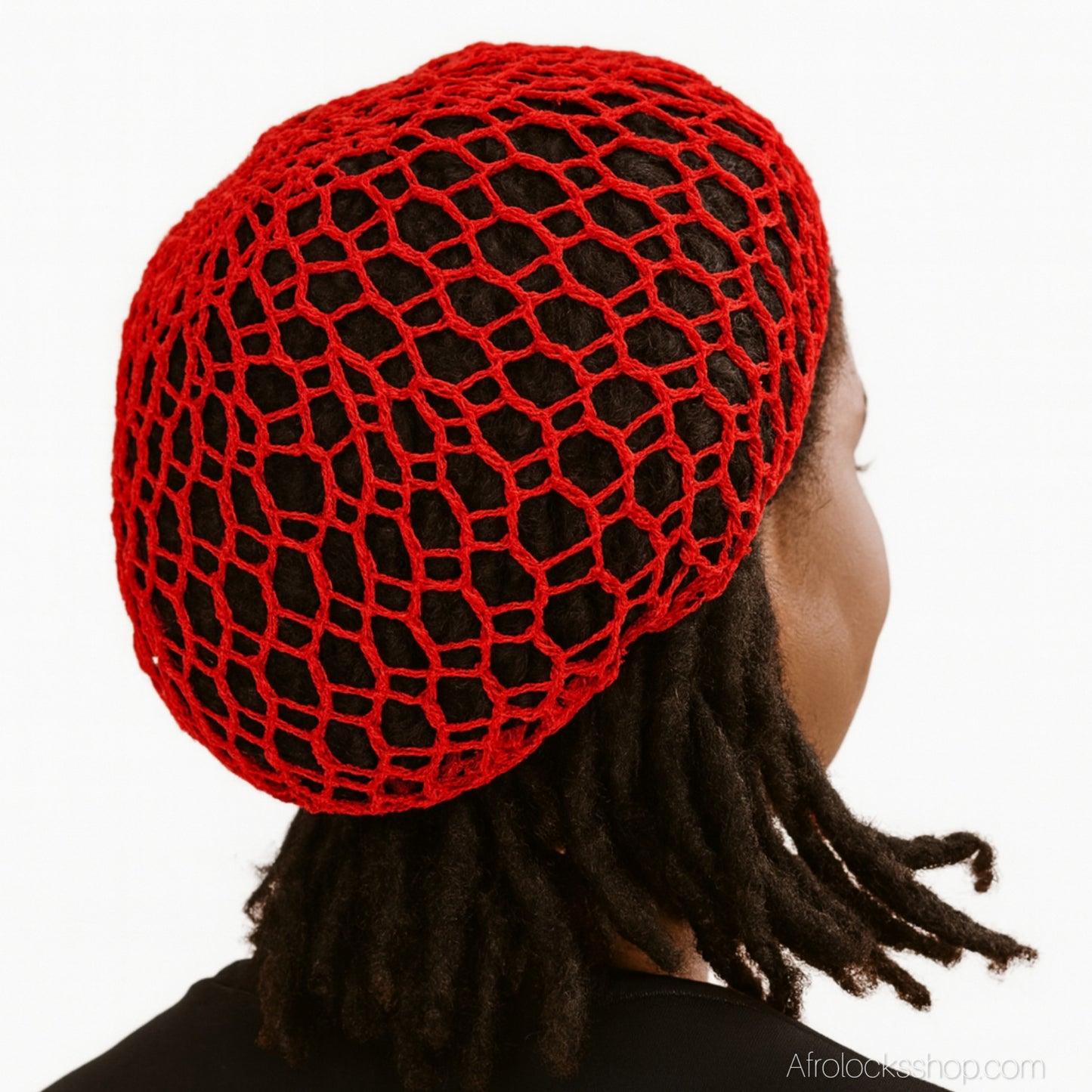 Bonnet résille en crochet – respirant & léger (30 g) – 4 couleurs – idéal nuit & maintien en journée