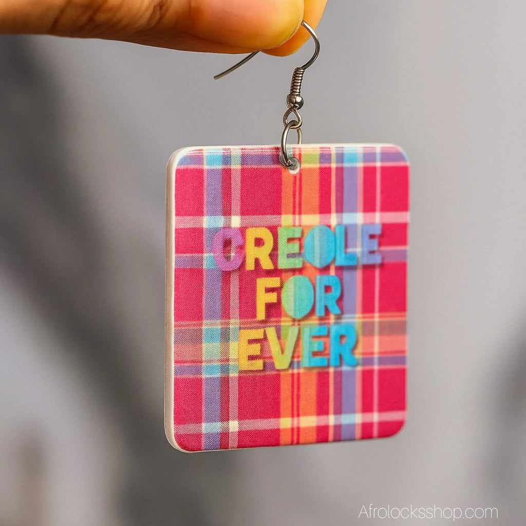 Boucle_d_oreille_statement_creole_for_ever_madras - Afro Locks Shop