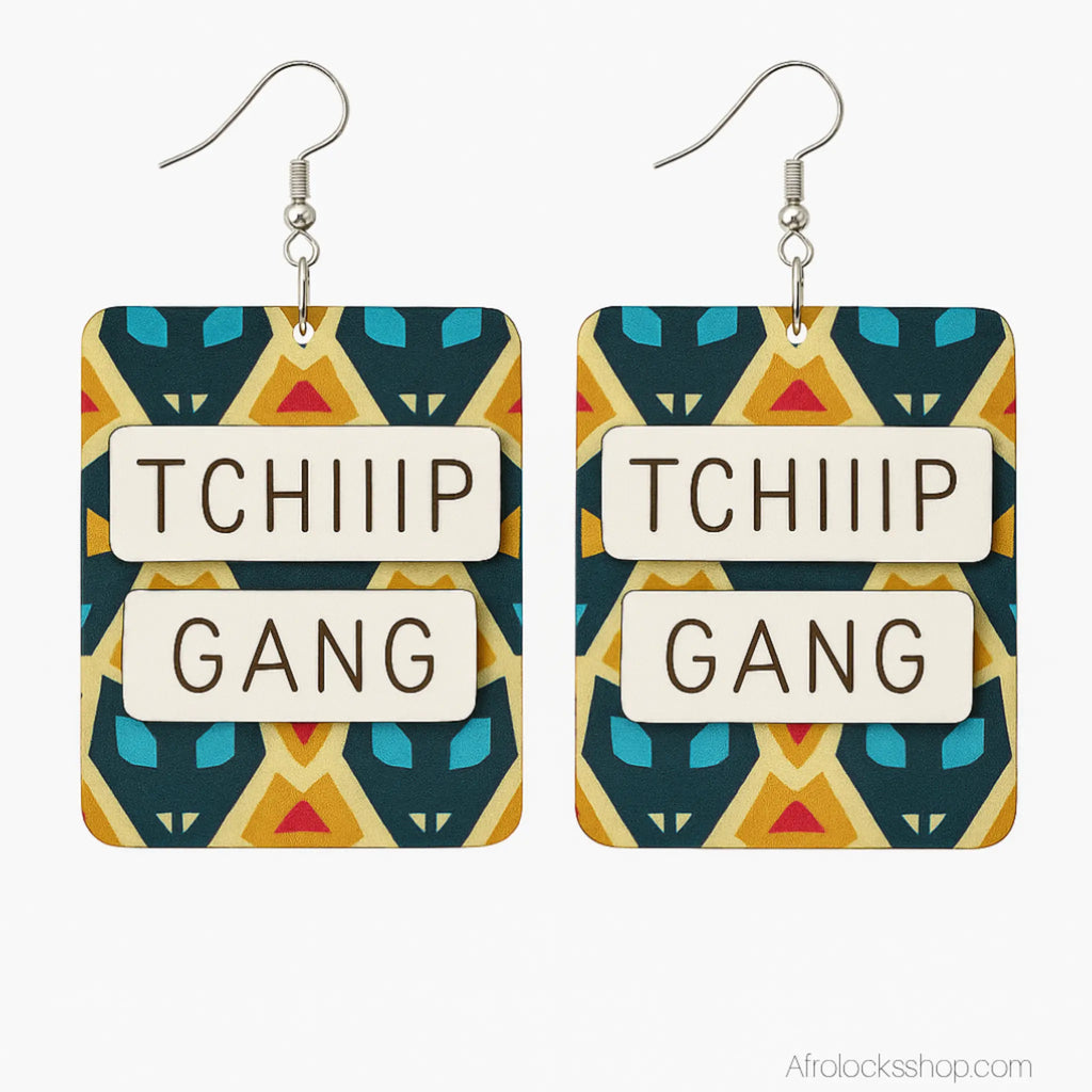 Boucle_d_oreille_tchip_tchiiip_gang_afro_chic_6 - Afro Locks Shop