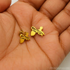 Boucles-d-oreilles-guadeloupe-acier-dore - Afro Locks Shop