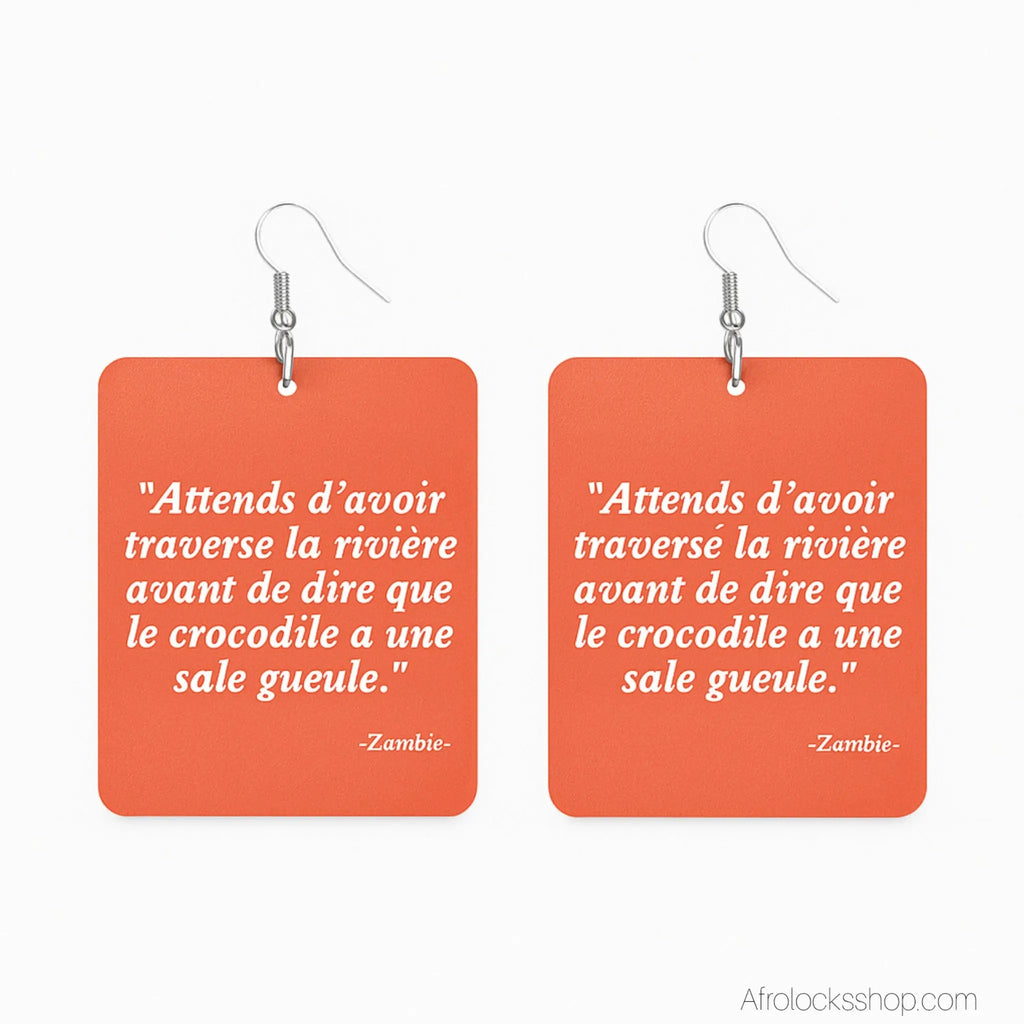 Boucles-d-oreilles-proverbe-africain-original - Afro Locks Shop