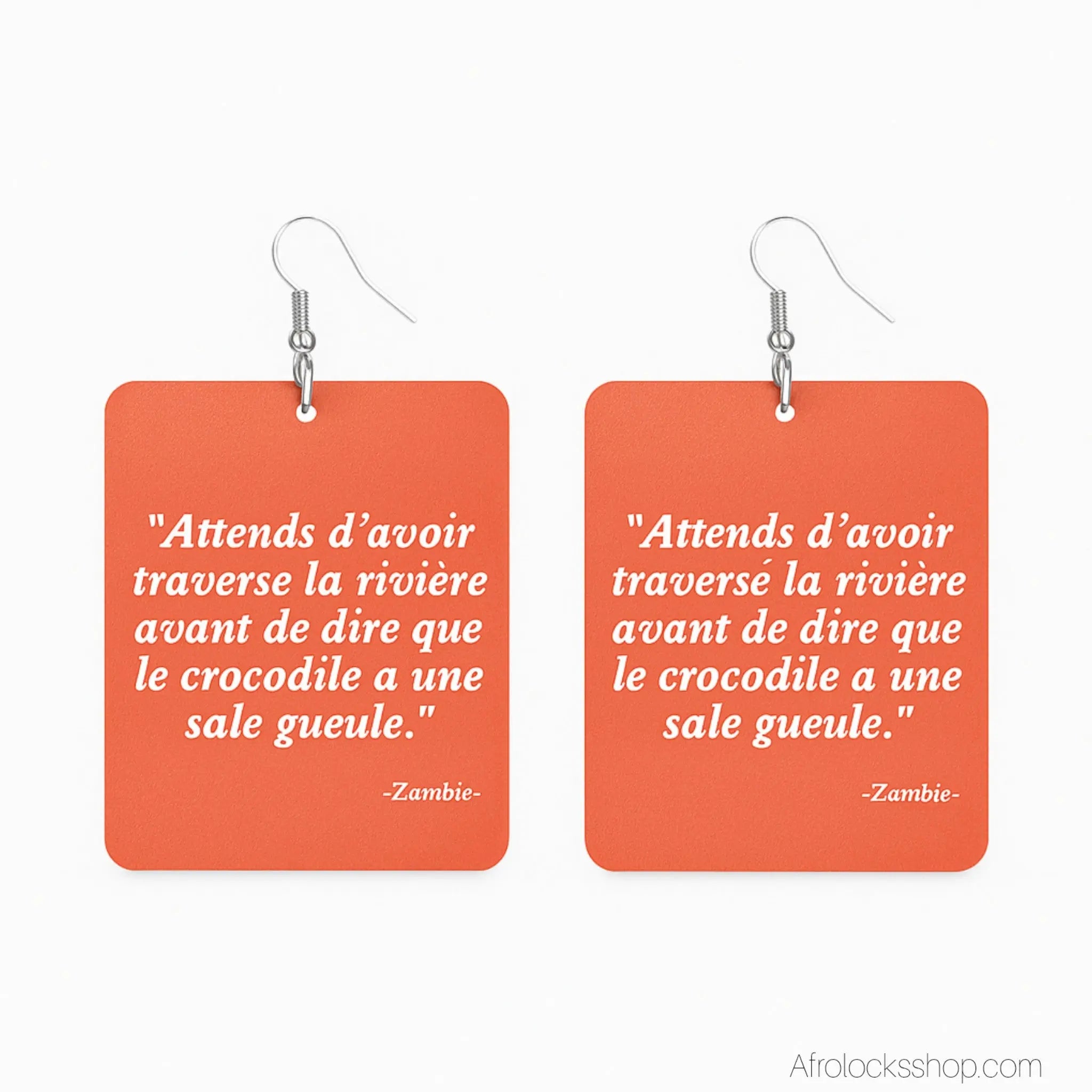 Boucles-d-oreilles-proverbe-africain-original - Afro Locks Shop