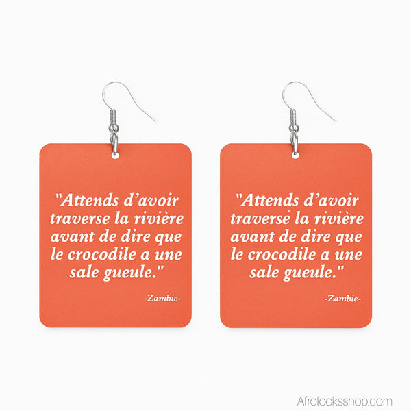 Boucles-d-oreilles-proverbe-africain-original - Afro Locks Shop
