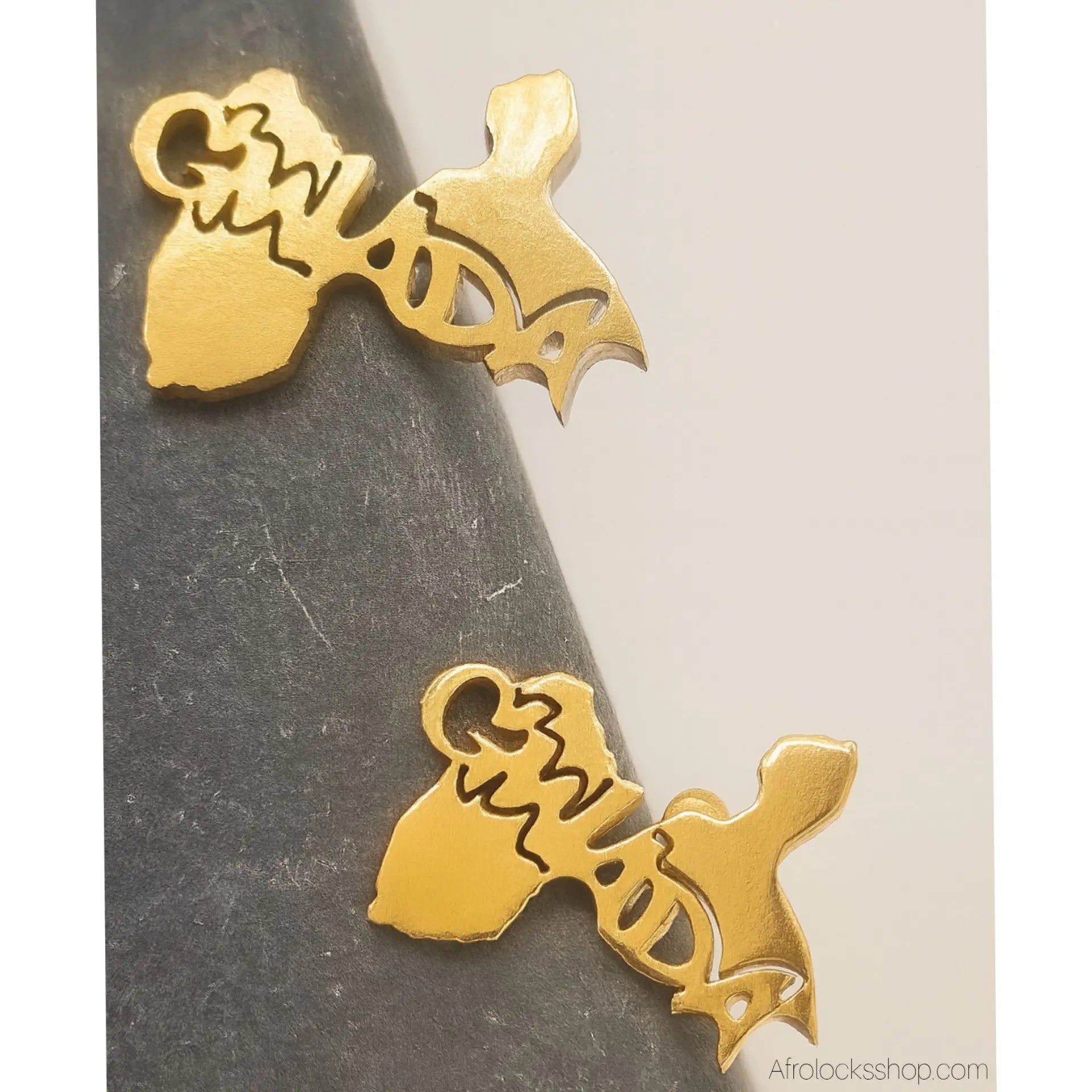 Boucles-oreilles-dorees-gwada - Afro Locks Shop