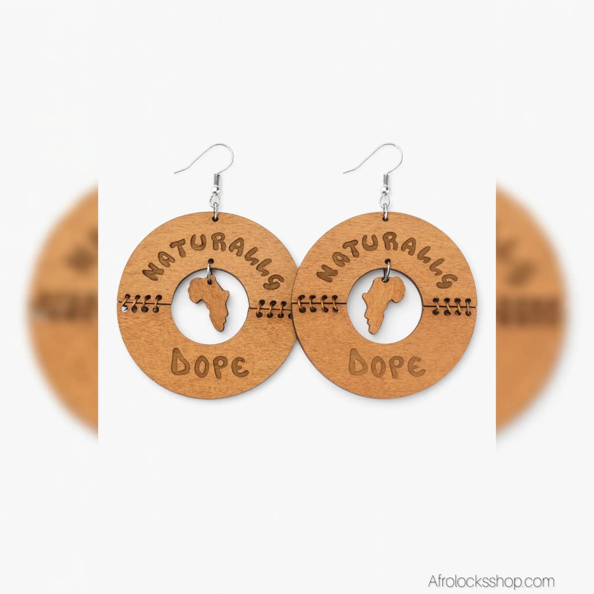 Boucles_d_oreilles_bois_creoles_naturally_dope_6 - Afro Locks Shop